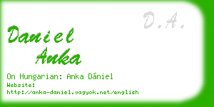 daniel anka business card